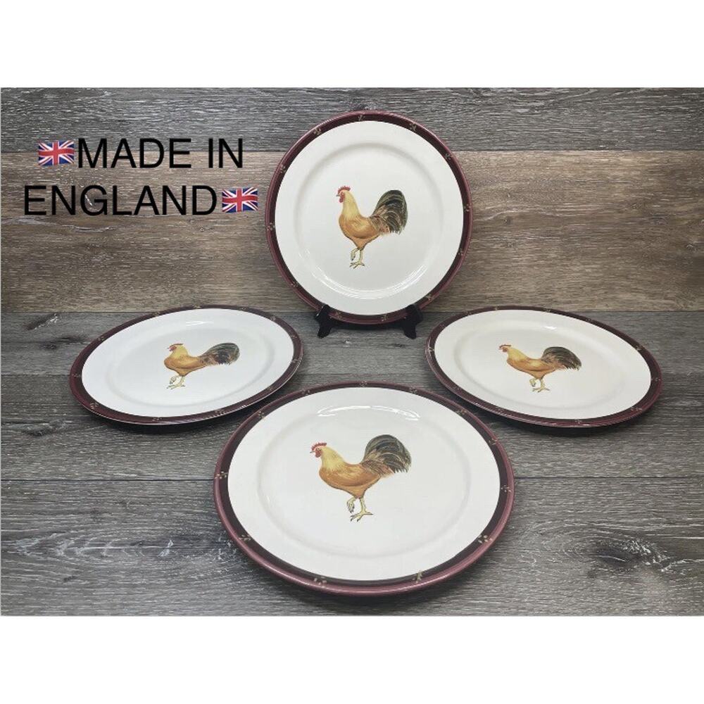 Creative Tops Farmer's Market Old Farm House Large Dinner Plate 10 5/8” ~4 PCs